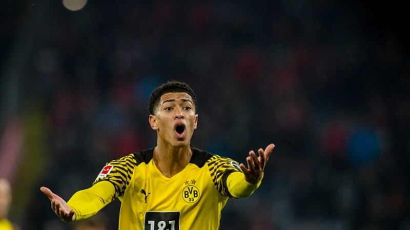 Jude Bellingham looks set for a ban after his comments on the referee. Photograph: Alexandre Simoes/Borussia Dortmund/Getty Images