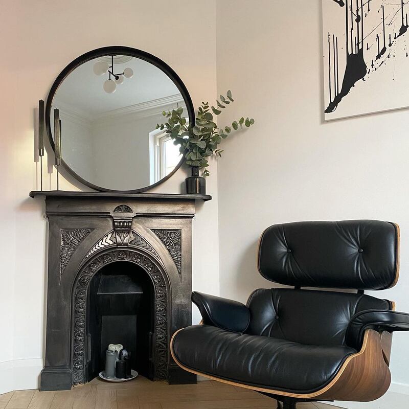 The salvaging of two original cast-iron fireplaces is a personal triumph of Duggan’s