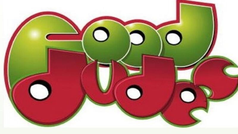 The Food Dudes logo: The playful logo can’t disguise the limp, dried-out veg.