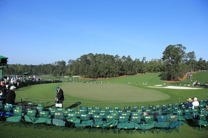 The ninth is one of the toughest greens on the course. The downslope on the fairway from where most players will play their approach can be seen here.