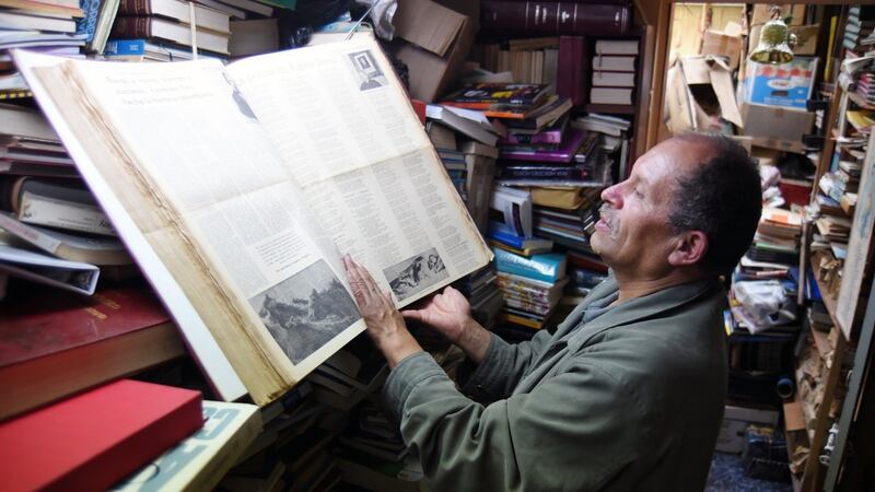 José Alberto Gutiérrez: hoping to build a library museum in Bogotá, which would cost about €238,000. Photograph: César Melgarejo