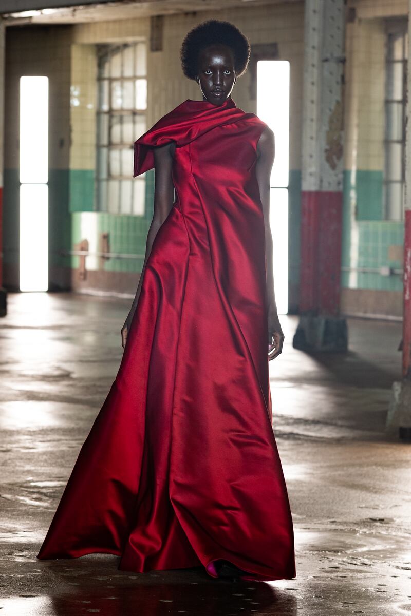 Clare-born Michael Stewart presented an elegant collection called Standing Ground at Fashion East inspired by his native Burren. Photograph: Chris Yates/Chris Yates Media