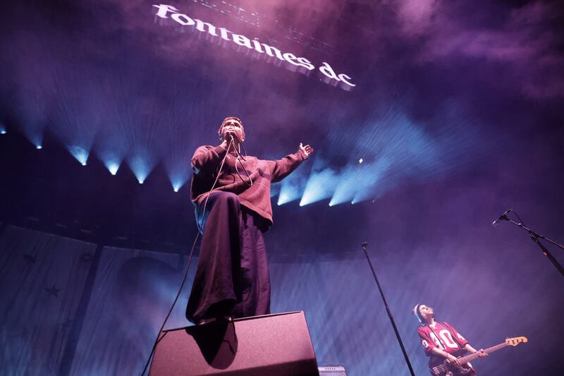 The Fontaines DC play homecoming shows this month at 3Arena in Dublin at the end of the tour for their fourth album, Romance. Photograph: Chris Maddaloni/The Irish Times