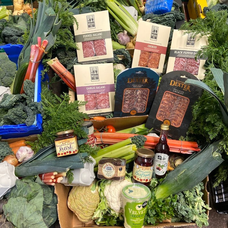 A mixed fresh produce box from Sean Hussey & Sons