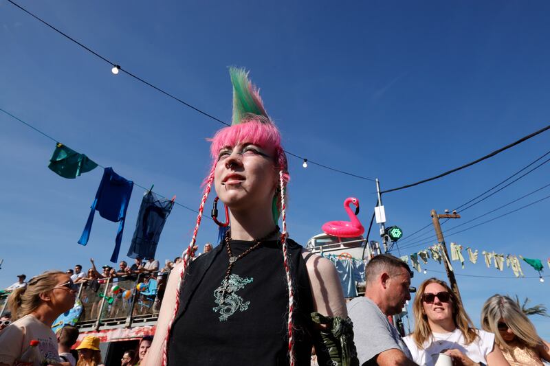 Siva McDonald from Galway at Sunday's Luna Boys set at Trailer Park. Photograph: Alan Betson/The Irish Times

