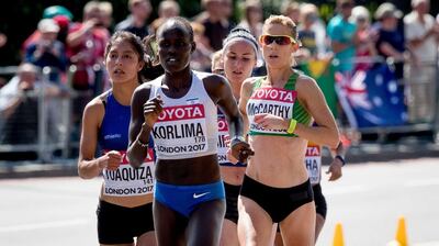The Ireland running star, Claire McCarthy, told The Irish Times that she has worn compression socks since 2009, after sustaining a series of calf tears during some gruelling training sessions. Photograph: INPHO/Morgan Treacy