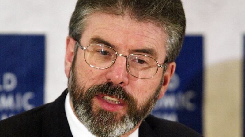 Sinn Féin president Gerry Adams, 2002. Photograph: Marcel Bieri/Reuters