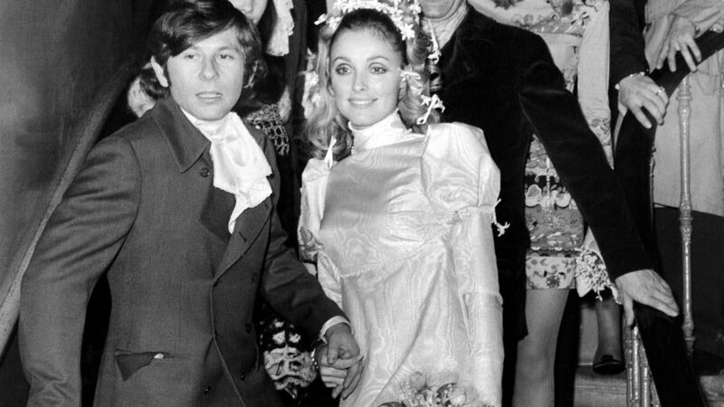 This file photo taken on January 20th, 1968 shows US Actress Sharon Tate and French director Roman Polanski standing on the steps at the Chelsea register office in London, after their wedding. Photograph: AFP/Getty
