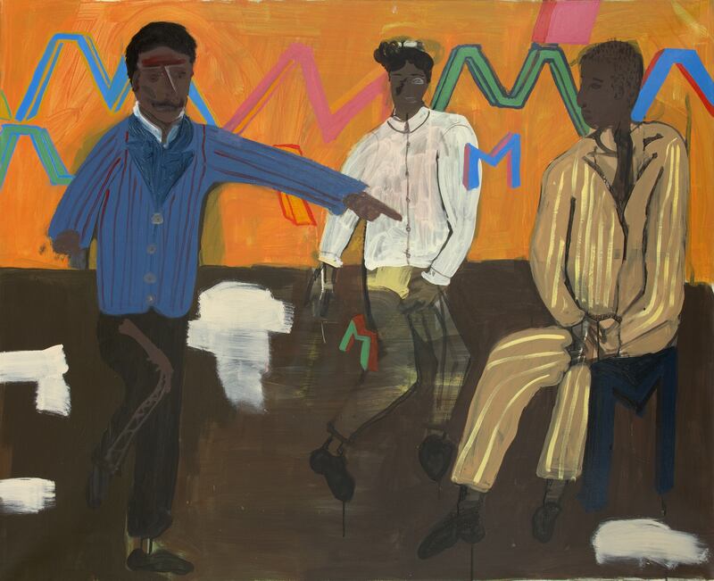 Oscar Fouz Lopez's Mmmm, 2016, (acrylic on canvas)
