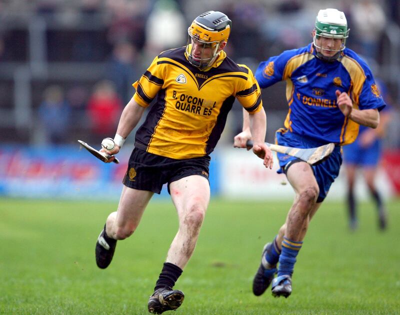 John Conlon in action during the 2008 Clare final against Newmarket-on-Fergus when Clonlara claimed their first title in 90 years. This season the club and Conlon, the lone survivor from their breakthrough win,  claimed a second county title. Photograph: Dan Sheridan/Inpho 
