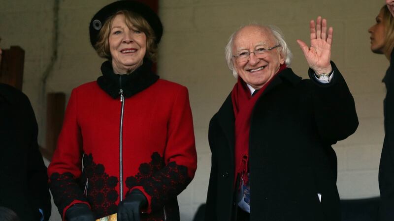 Sabina Higgins, pictured in 2014, was born on the Galway-Mayo border. Photograph: Donall Farmer/Inpho