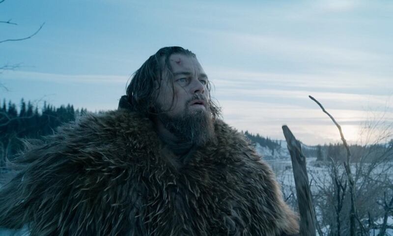 Much of Di Caprio’s screen time involves agonized expressions, pained grunts, and little dialogue. But make no mistake, it is a masterful performance. Photograph: Century Fox/AP