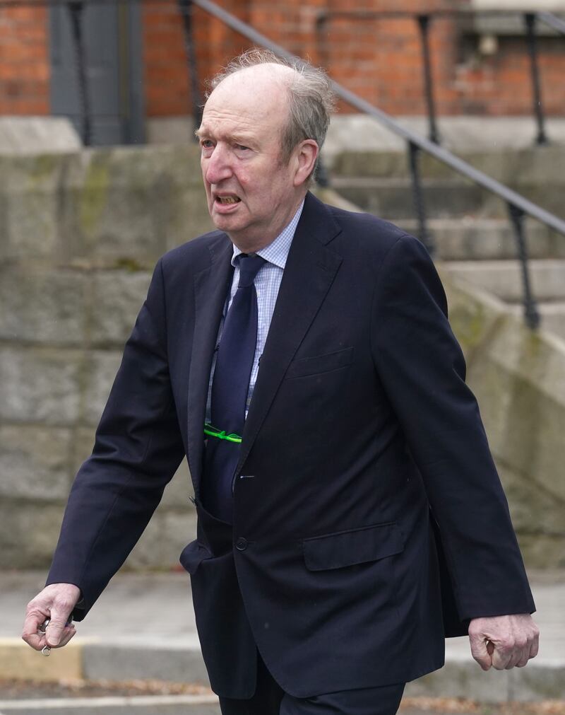 Shane Ross arrives for O'Reilly's funeral. Photograph: Brian Lawless/PA Wire