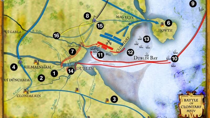 Map courtesy of Tomas O Brogain and History Ireland