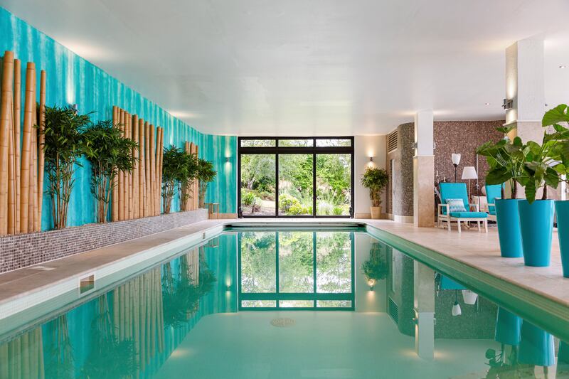 The property boasts an 8m indoor heated pool