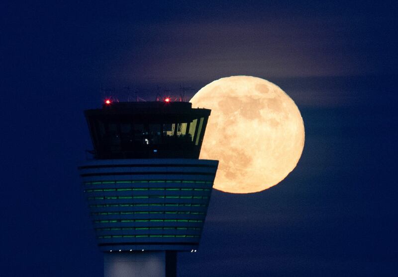 A view of the control tower at Dublin Airport on Thursday. Photograph: Colin Keegan/Collins Dublin