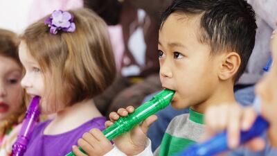 The recorder: Cheap and durable as a starter wind instrument but   struggles to rise above its association with less than tuneful recitals. Photograph: Getty