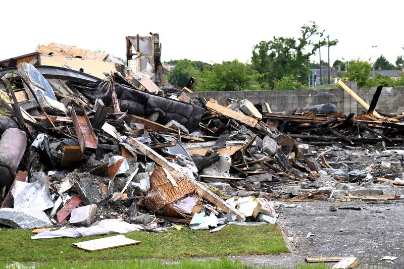 The home where Des Deegan (72) died was reduced to rubble at the Oaks estate in Frenchpark