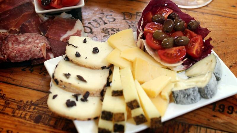 Aperitivi snacks at Le Volpi e l’Uva. Photograph: Alexandra Garcia