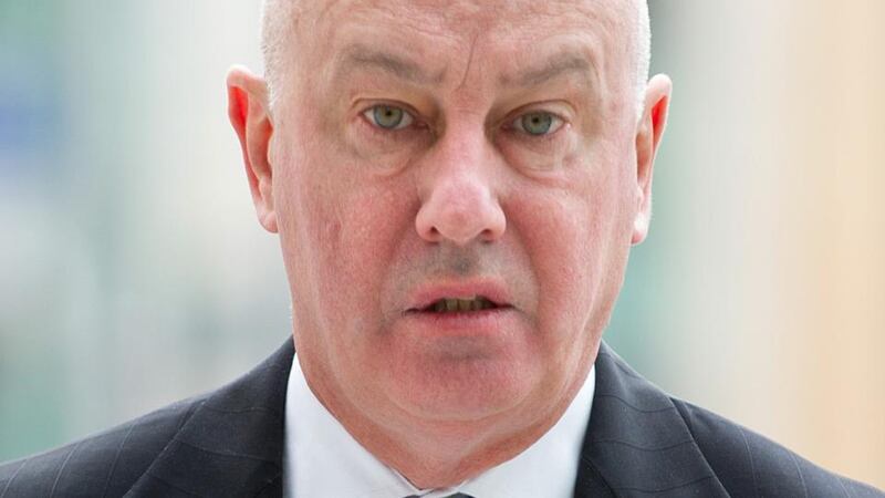 Former Anglo Irish Bank official Tiarnan O’Mahoney at Dublin Circuit Criminal Court. Photograph: Court Collins