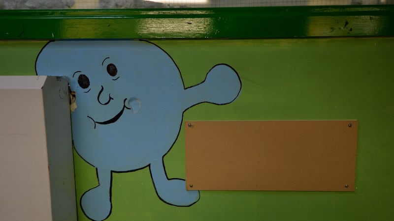 Repaired walls at Stepping Stones, special school for students with autism and complex needs in Kilcloon, Co Meath. Photograph: Alan Betson