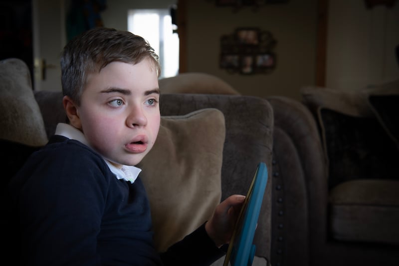 Daniel Collins (14) at home in Tralee, Co Kerry. 
Photograph: Domnick Walsh