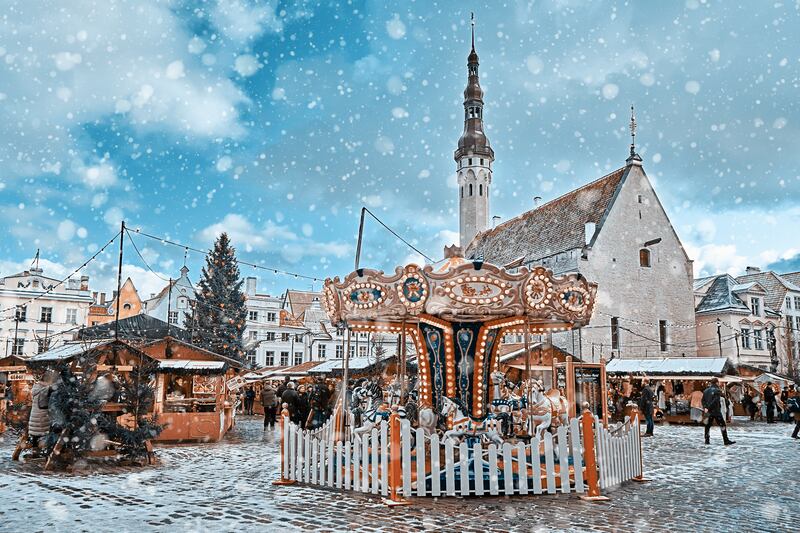 Christmas market in Tallinn Old Town. Photograph: iStock
