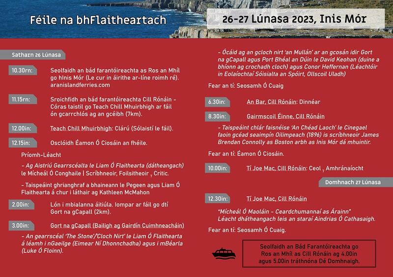 Féile na bhFlaitheartach 2023