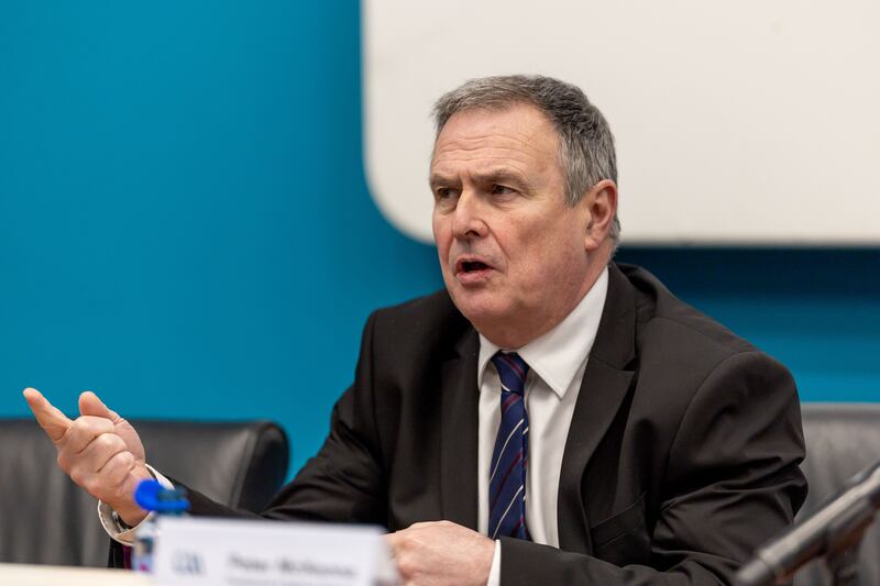 Peter McKenna speaking at the launch of the GAA's annual reports on Thursday. Photograph: Morgan Treacy/Inpho
