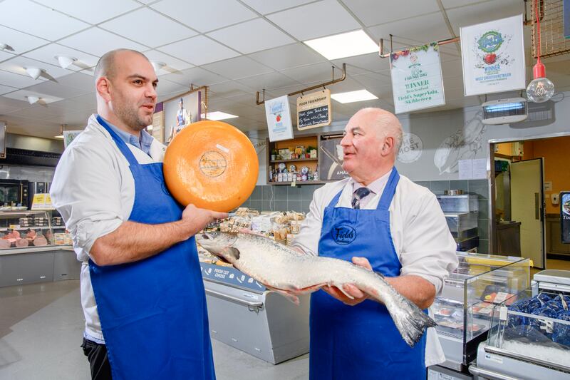 The store has garnered a great reputation for fresh local produce including catches of the day from local fishermen and the best of west Cork cheese overseen by cheese and deli chargehand, Kevin Collins and store manager Christy Dempsey. Photograph: Daragh Mc Sweeney/Provision