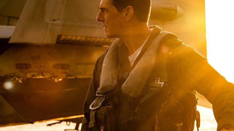 Tom Cruise in  Top Gun: Maverick; it took over 30 years to nudge a sequel to the era-defining 1986 film before cameras.