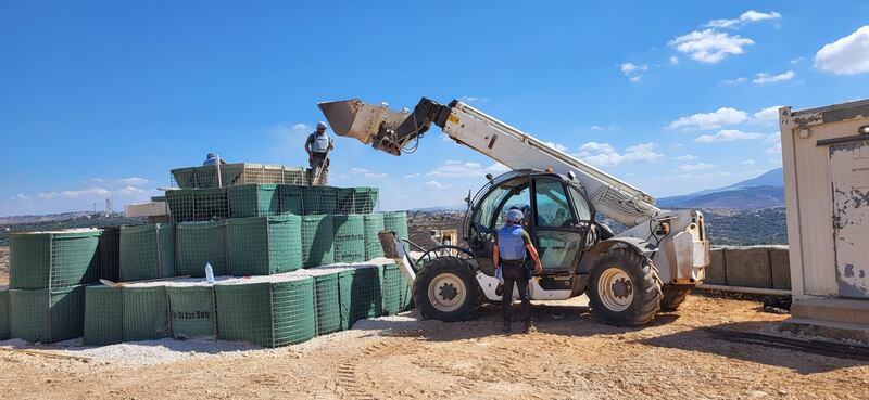 Irish troops at Camp Shamrock in south Lebanon were resupplied with water on Friday, October 11th. Photograph: Irish Defence Forces
