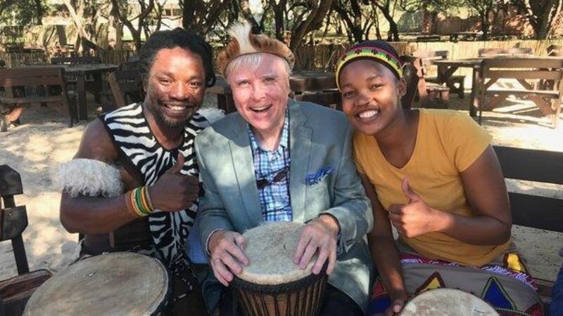 Francis Brennan: blending right in on Grand Tour of South Africa. Photograph: RTE