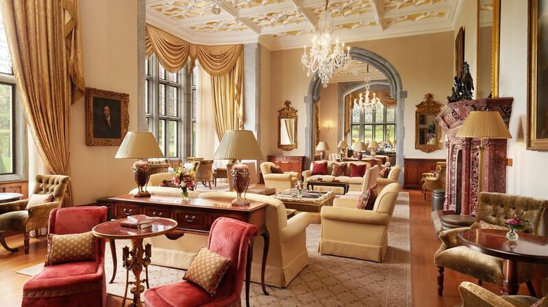 The hotel’s gallery, where afternoon tea and breafast are served