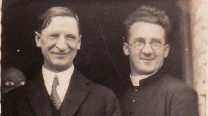 Eamon de Valera with Monsignor Hugh O’Flaherty. Photograph courtesy of the Marie Lalor archive