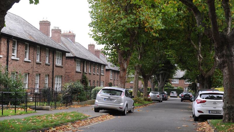 Iveagh Gardens Crumlin. The downhill cycle from Crumlin  to the city centre takes 15 to 20 minutes and protected cycle lanes are underway to and from the city. Photograph: Aidan Crawley