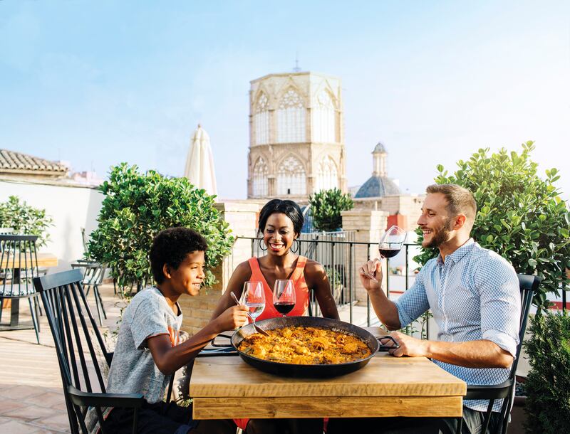 The port city of Valencia on Spain’s southeastern coast, is a great family destination with a planetarium and oceanarium as well as beaches, and a wetlands reserve with a lake and walking trails