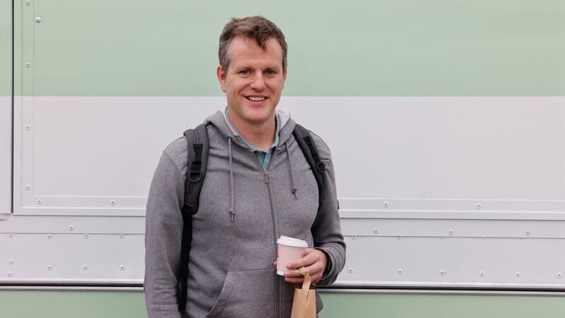 Seamus Moriarty remote worker: I had been looking for somewhere a bit more private, it’s perfect. Otherwise I was getting on a Dart into the city. Photograph: Alan Betson / The Irish Times