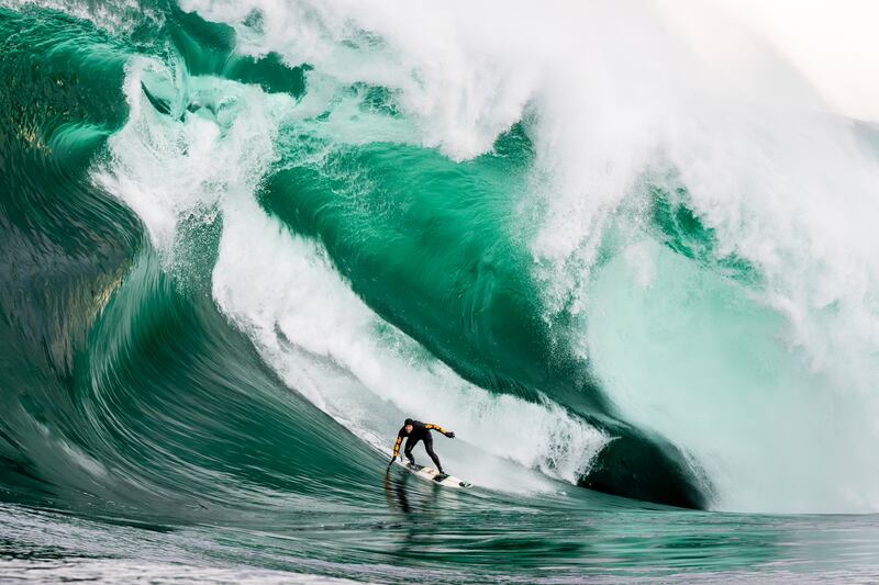 Red Bull Illume Category winner: James 'Jimmy' McKean at Shipstern Bluff, Tasmania, Australia. Photograph: Ted Grambeau