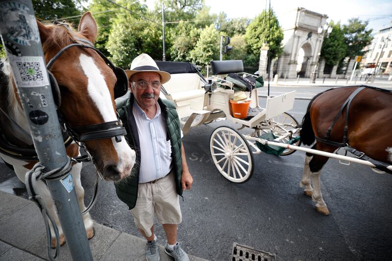 Padser and his mare Christine. Photograph: Nick Bradshaw