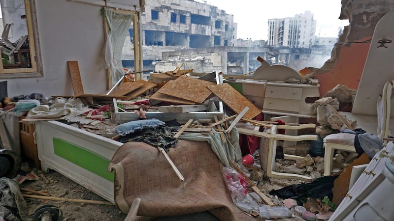 Russian air strikes killed at least 13 civilians, including six children, on March 14 in Idlib province, in the first such raids since a September truce deal, a monitor said. Photograph: Muhammad Haj Kadour/AFP/Getty