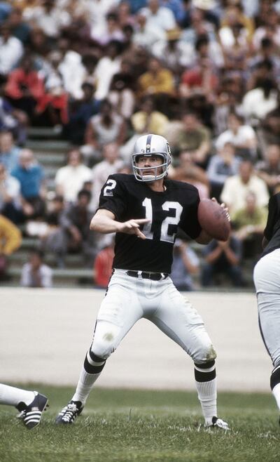 Former Oakland Raiders quarterback Ken Stabler requested that his brain be examined when he died. Photo: Getty Images