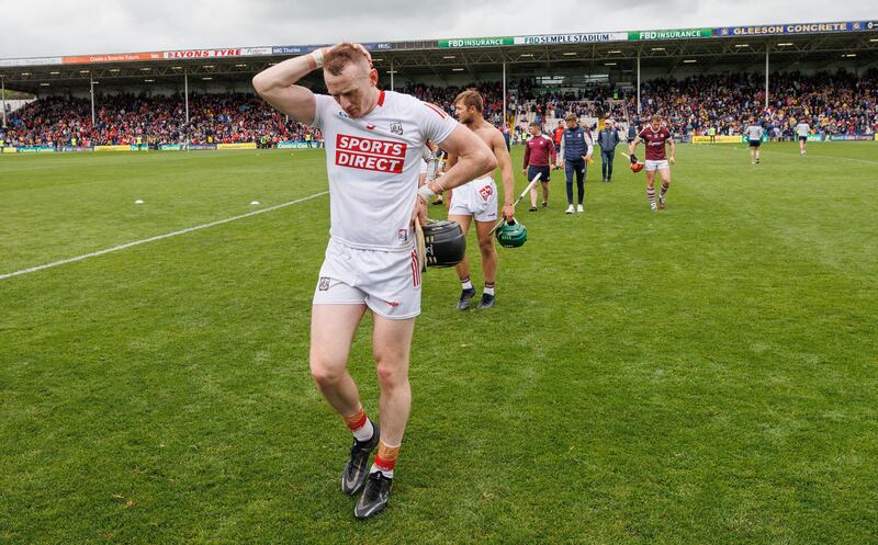 Missed frees came back to bite Cork in their defeat to Galway. Photograph: James Crombie/Inpho
