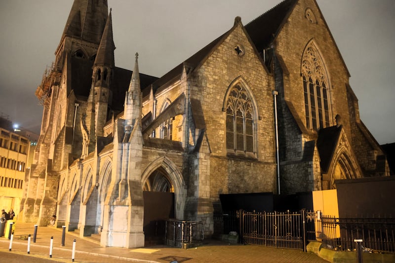 The disused St Andrew's Church is a popular site at night for homeless people. Photograph: Ronan McGreevy