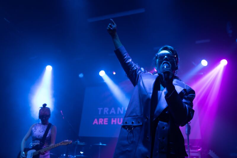 TA Narrative performing in Cyprus Avenue for the Cork Jazz Festival.  Photograph: Darragh Kane