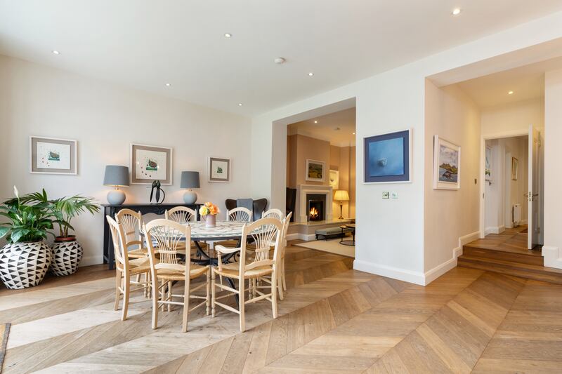 Dining area opens to the rear garden