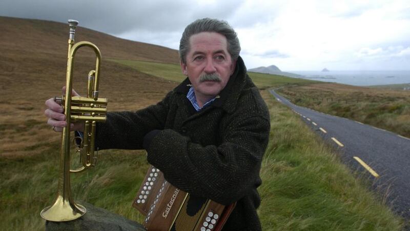The given note: Philip King on the Dingle peninsula. Photograph: Don MacMonagle