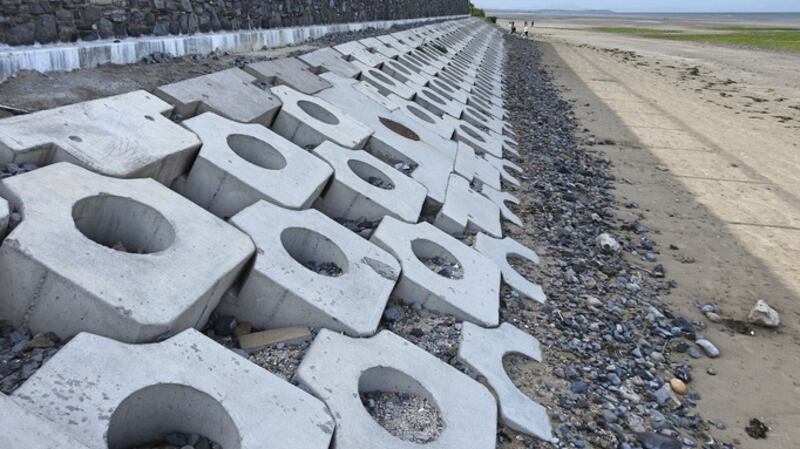 Laytown’s  fine sandy beach has a  decent sized bathing area.