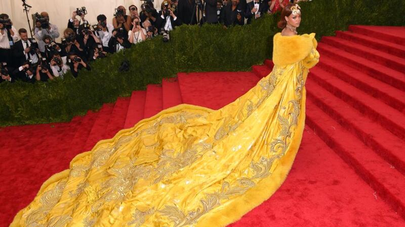Rihanna attends the  Costume Institute Benefit Gala at Metropolitan Museum of Art  in New York city. Photograph: Karwai Tang/ WireImage