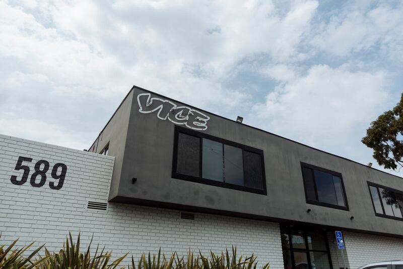 The headquarters in Venice, California of the recently demised Vice. Photograph: Kayla Reefer/The New York Times.
                      